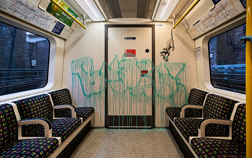 No creerás la obra de arte de Banksy que borraron en Londres 