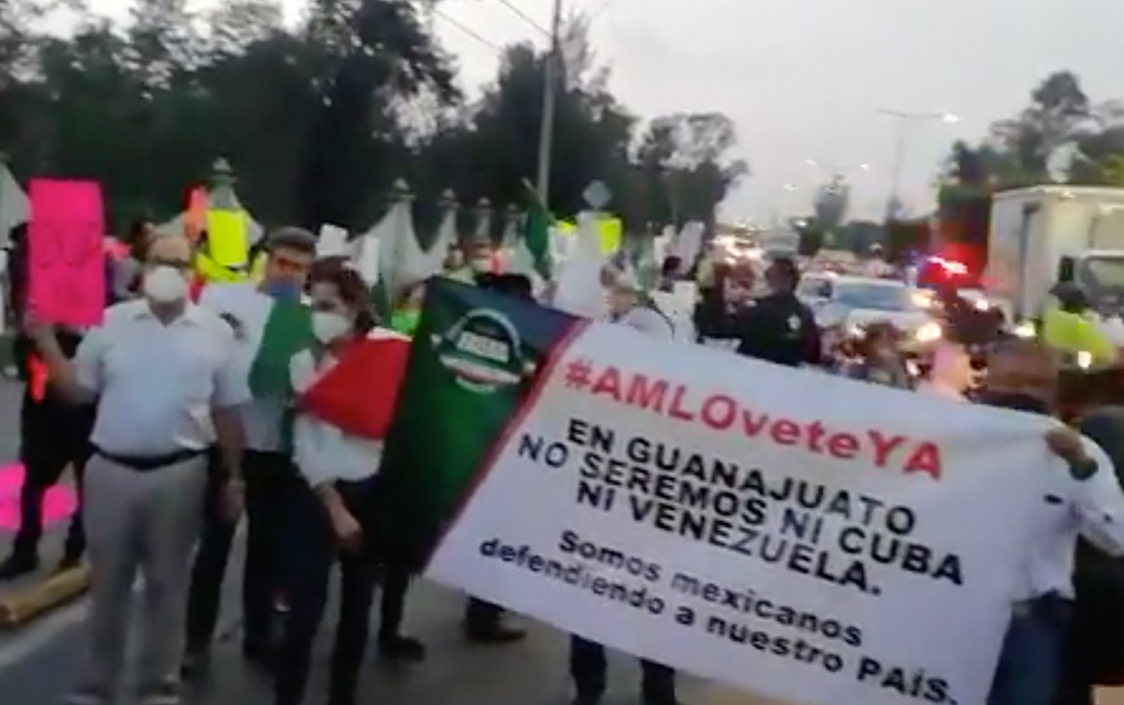 Visita de AMLO a Irapuato, Guanajuato provoca manifestaciones