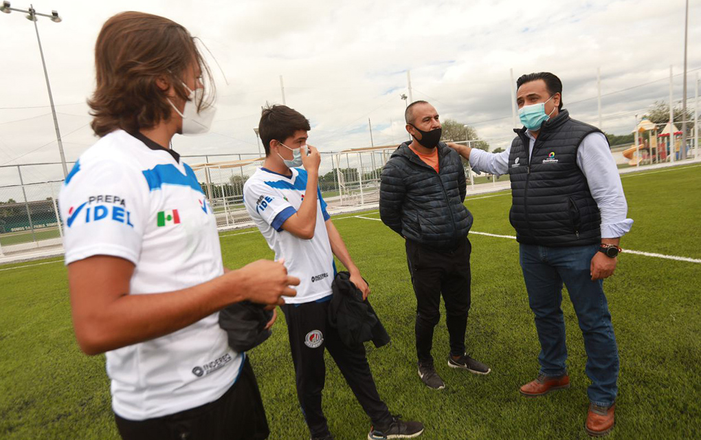 Alcalde entrega rehabilitación de espacios deportivos en San Pablo /Foto: Especial