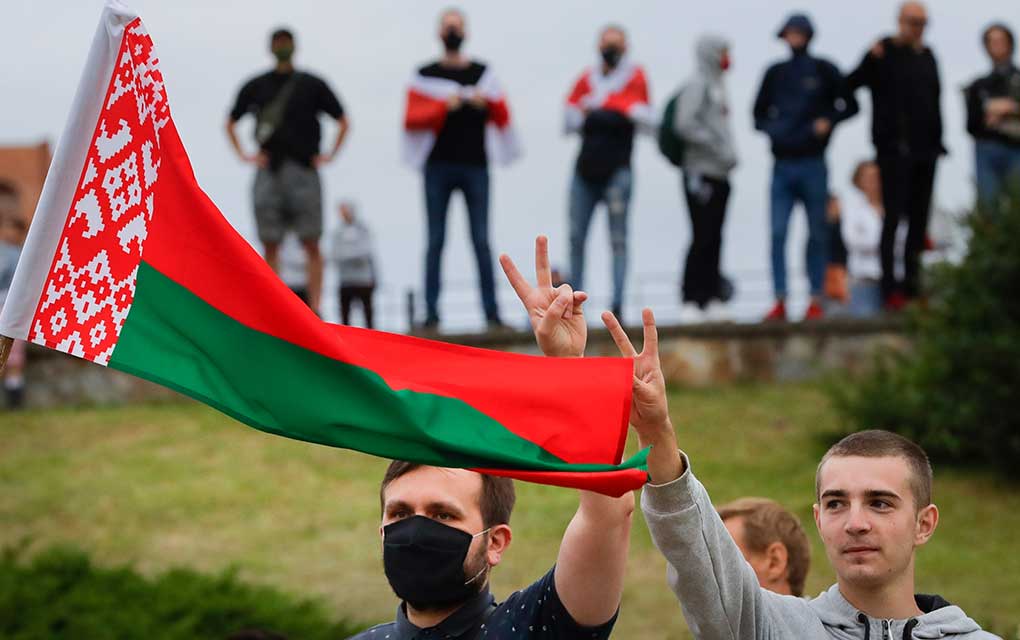 Cientos de personas se solidarizan con protestantes en Bielorrusia