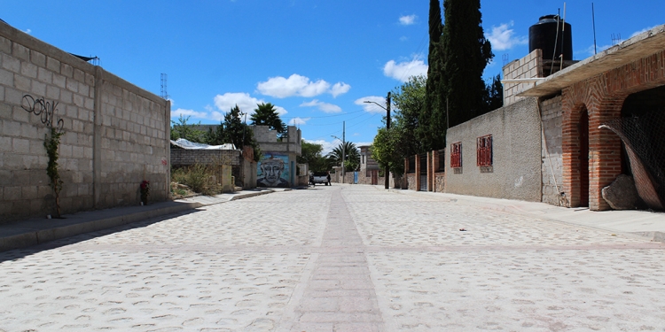 Concluye urbanización de calles en comunidad de El Marqués /Foto: Especial