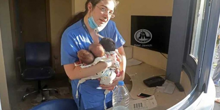 Esta enfermera salvó a tres bebés en explosión de Beirut