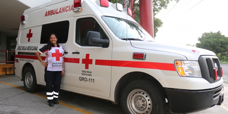 Personal de la Cruz Roja Mexicana en Querétaro, lista para apoyar a la población. ESPECIAL
