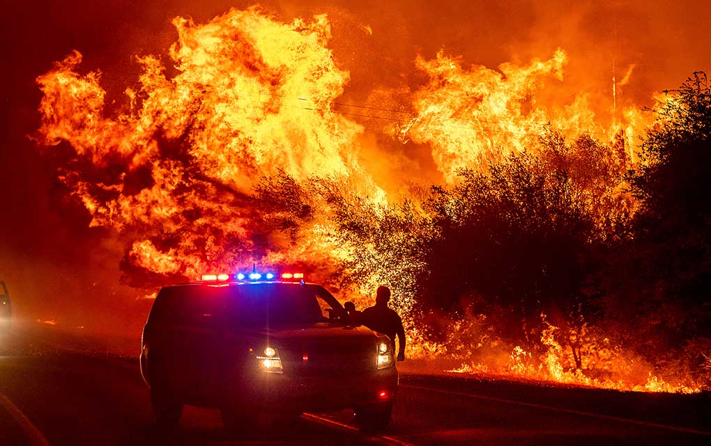 Cambio climático en California, arrasado por los incendios