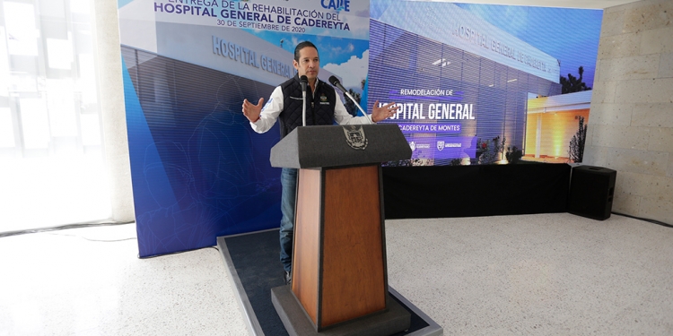 Gobernador entrega Hospital General de Cadereyta /Foto: Especial
