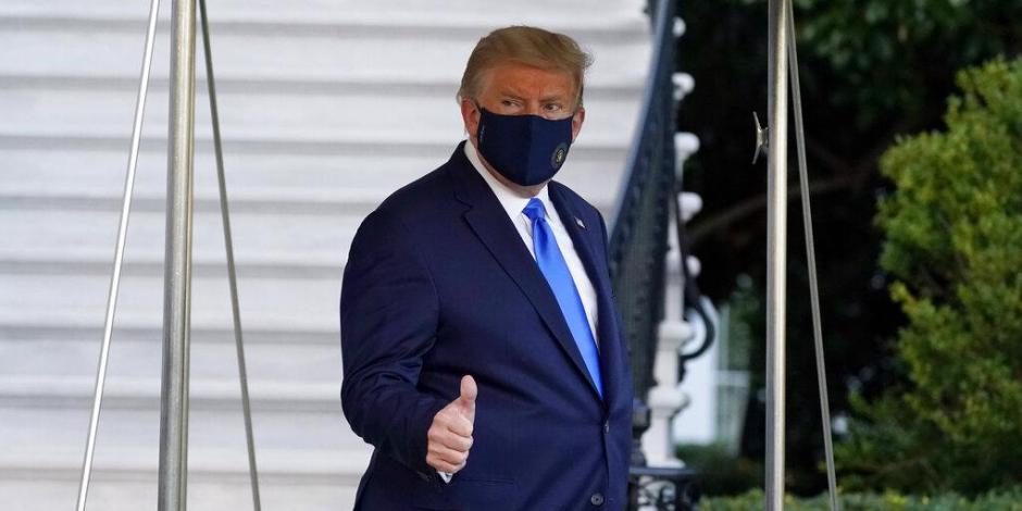 Trump sale del hospital, se dirigió a la Casa Blanca / Foto: Especial 