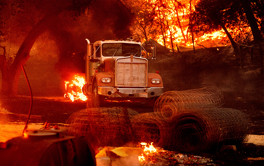 Superficie quemada en California es el doble del récord anterior