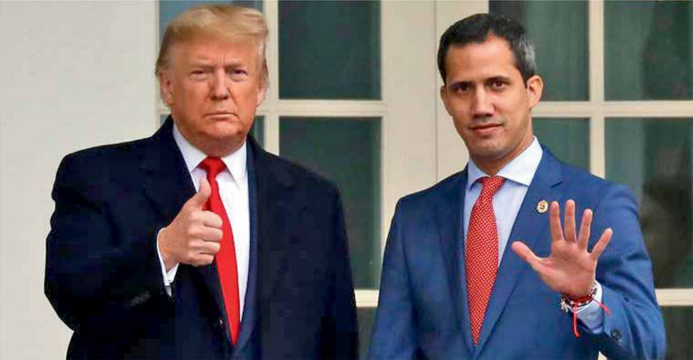 En febrero pasado, Donald Trump recibió en la Casa Blanca al líder opositor venezolano, Juan Guaidó. AP