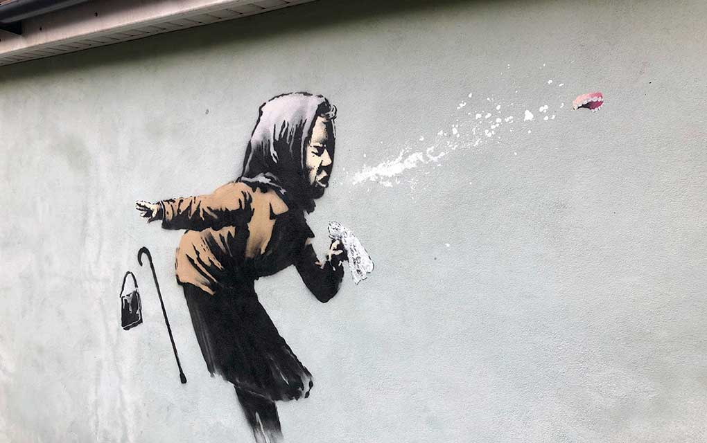 Banksy publicó la pieza en su sitio web y su página de Instagram / Foto: AP