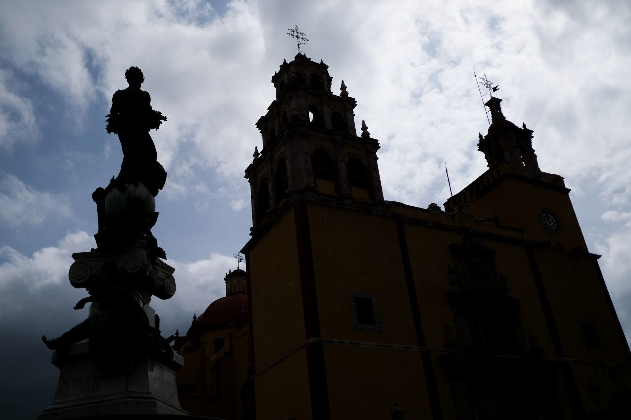 Basílica de Nuestra Señora de Guanajuato en la Plaza de la Paz./Foto: Cuartoscuro
