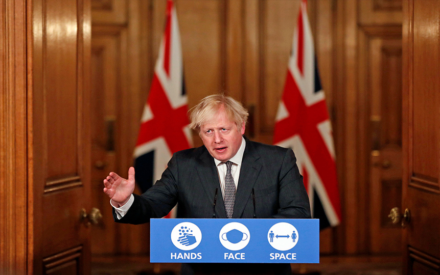 Boris Johnson advierte de medidas más estrictas por virus