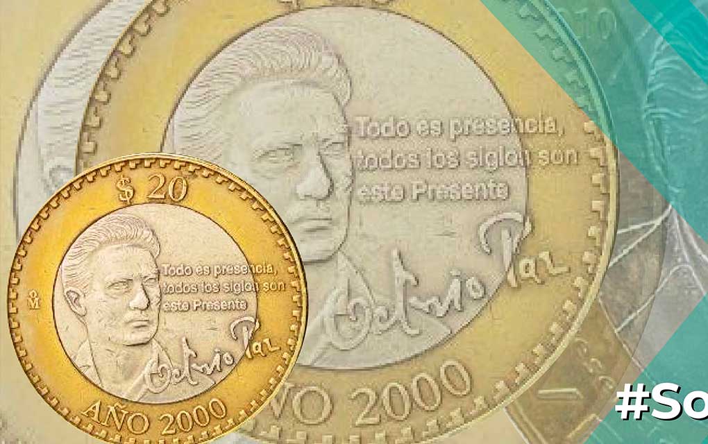 La moneda de Octavio Paz se vende hasta en 5 mil pesos
