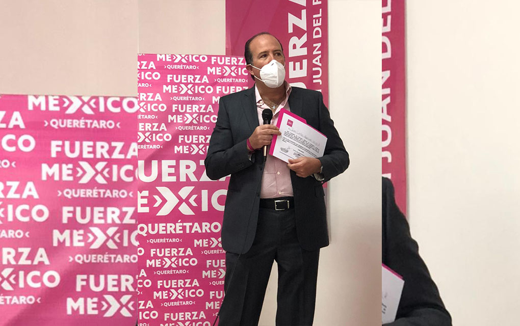Se registra Juan Carlos Martínez como precandidato de Fuerza por México a la gubernatura de Querétaro