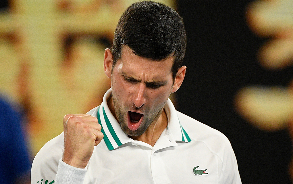 Novak tiene una marca de 17-0 en semifinales y finales del Abierto de Australia. / Foto: AP