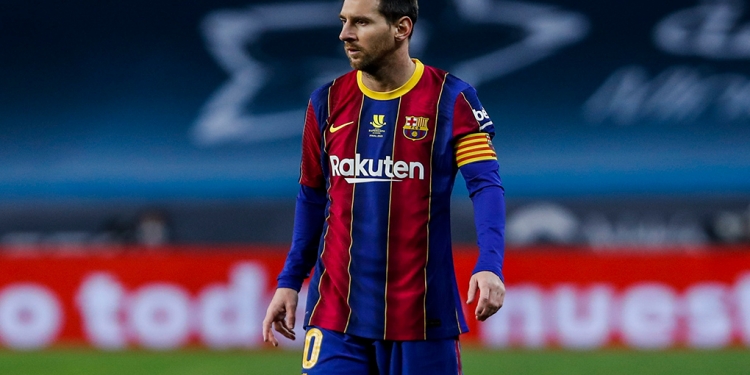 Messi celebra doblete en su partido 505 de liga con el Barça/ Foto: AP