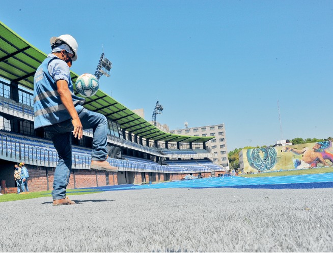 Casi lista, la obra del nuevo Estadio Olímpico Alameda. FOTO:  Fernando Camacho