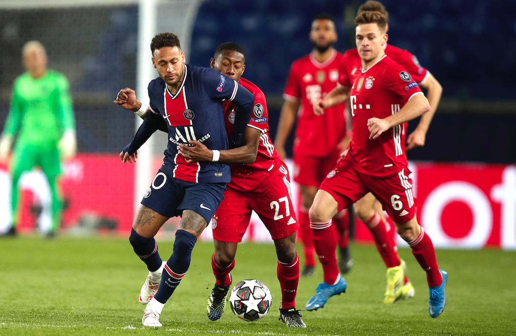 Neymar fue bien contenido por el férreo cuadro bajo del Bayern Munich. FOTO: AP
