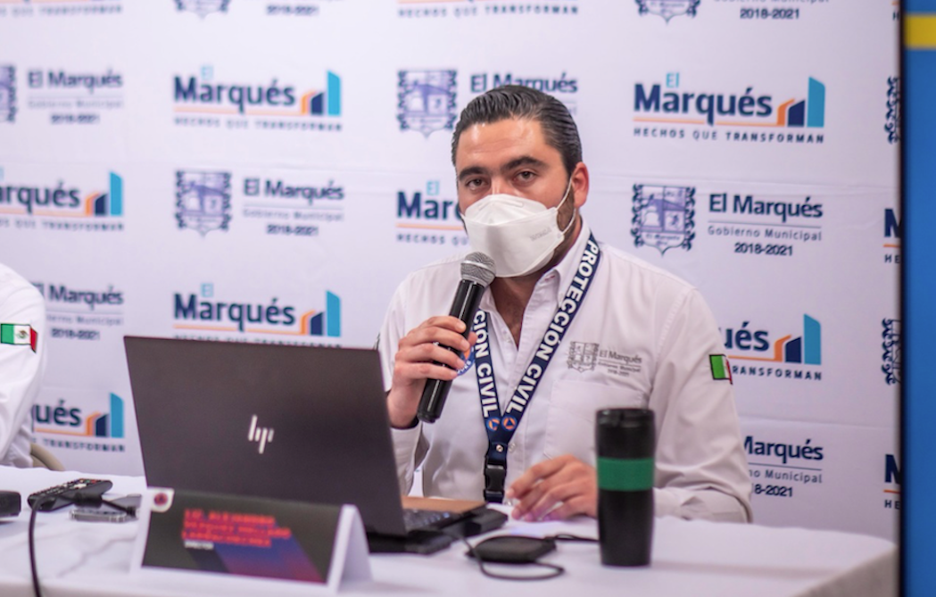 Alejandro Vázquez Mellado, director de coordinación de Protección Civil de El Marqués. ESPECIAL