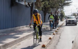 Delimitan espacio para construcción de ciclovía en Ezequiel Montes