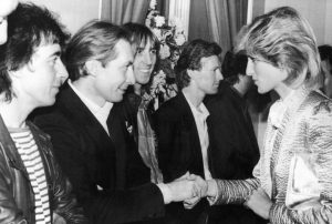 1983, con la princesa Diana en el Royal Albert Hall