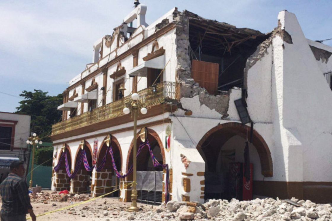 Daños por el sismo en la comunidad de Jojutla. (Cuartoscuro)