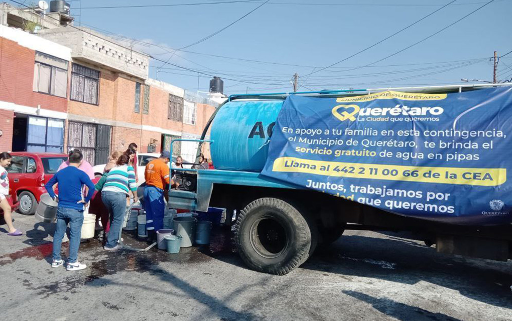Municipio de Querétaro brinda apoyo de agua potable a 24 colonias