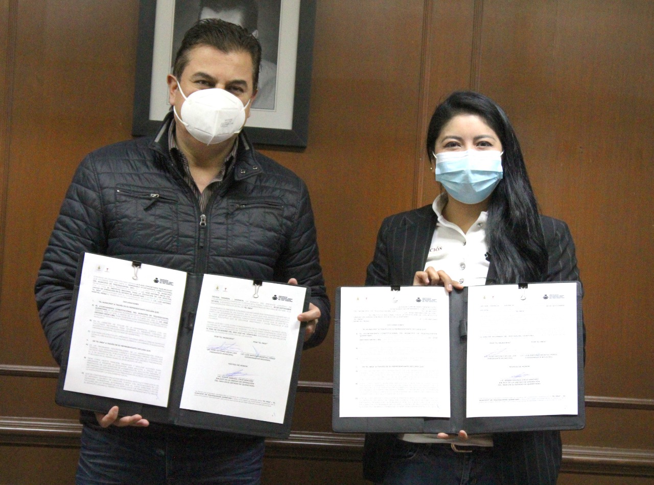 Firman convenio de educación y capacitación en Tequisquiapan. (Especial)