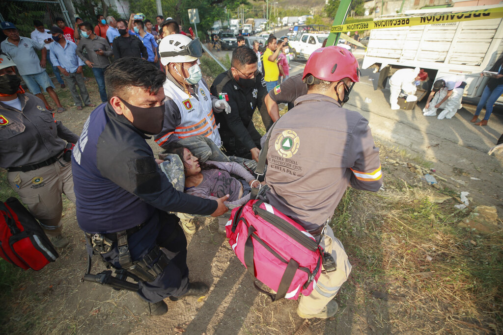 Recuerdan sobrevivientes el horror de accidente en Chiapas. (AP)