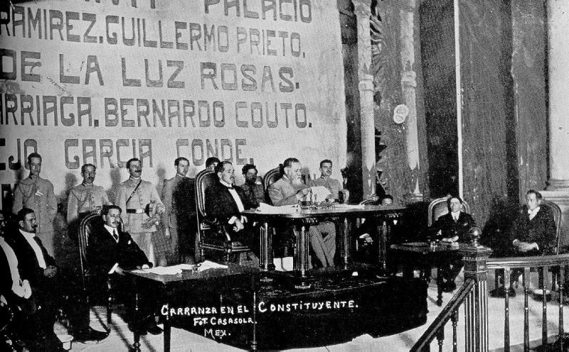 Instalación del Congreso Constituyente de Querétaro en 1916. (Especial)