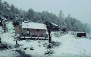 Reporta Durango caída de nieve en tres municipios