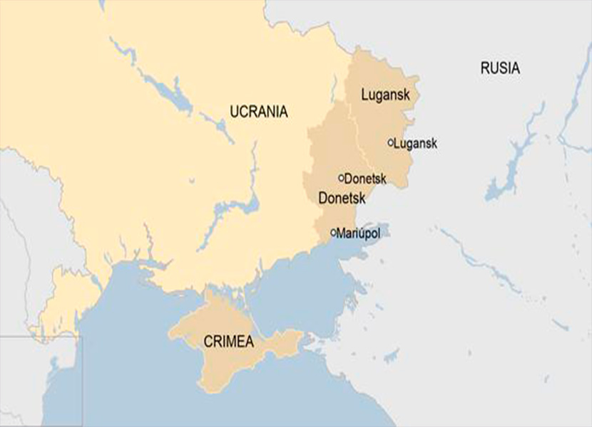 Donetsk, Luhansk y Crimea