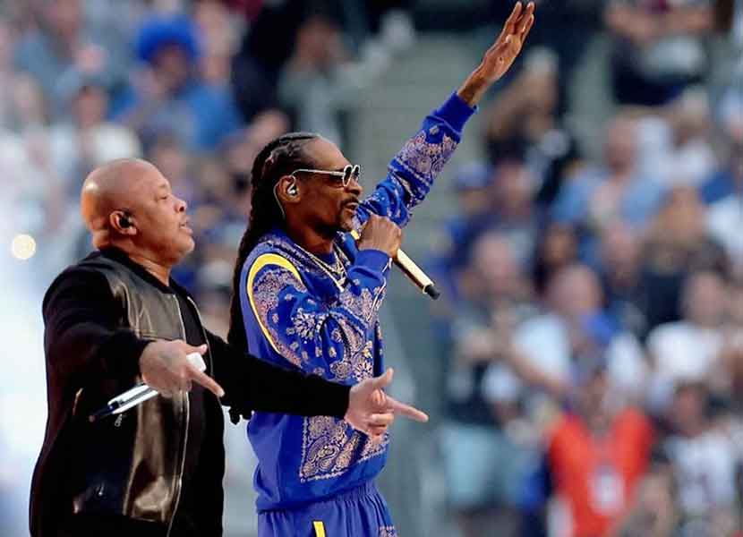 Dr. Dre y Snoop Dogg abrieron el espectáculo de hip-hop. / Foto: Especial