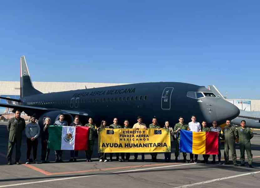 La aeronave que rescatará a mexicanos en Rumania también ha apoyado durante pandemia. / Foto: Especial