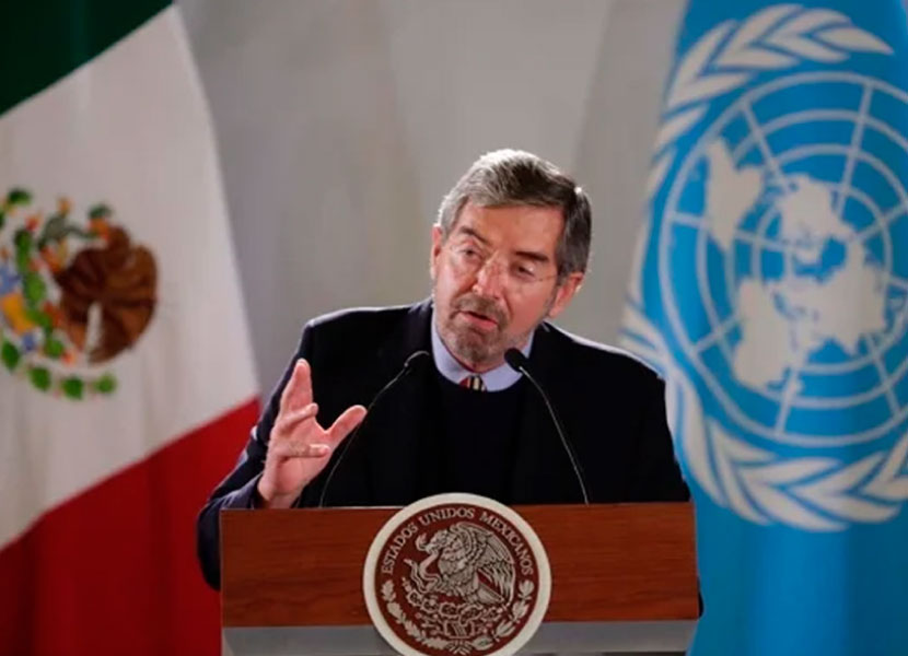 Juan Ramón de la Fuente habló del conflicto en Ucrania ante la ONU. Foto: Especial
