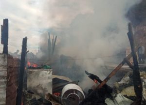 Proteccion Civil atiende incendio en Menchaca