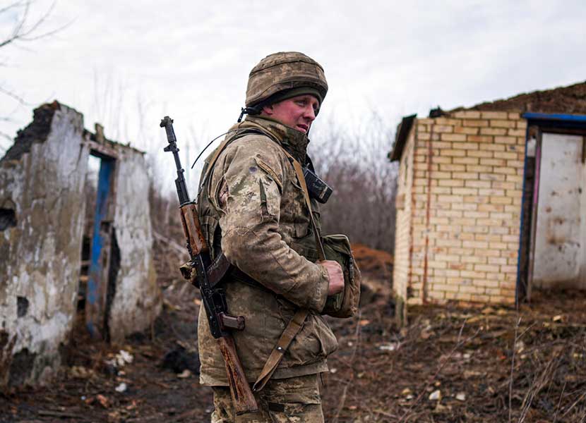Imágenes de soldados en el conflicto entre Rusia y Ucrania. Foto: AP