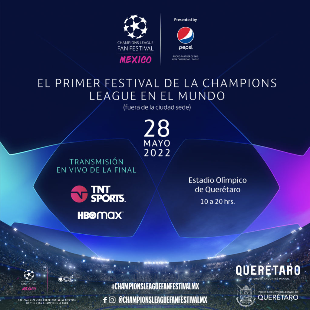 Querétaro recibirá el primer Fan Fest de la Champions fuera del país sede