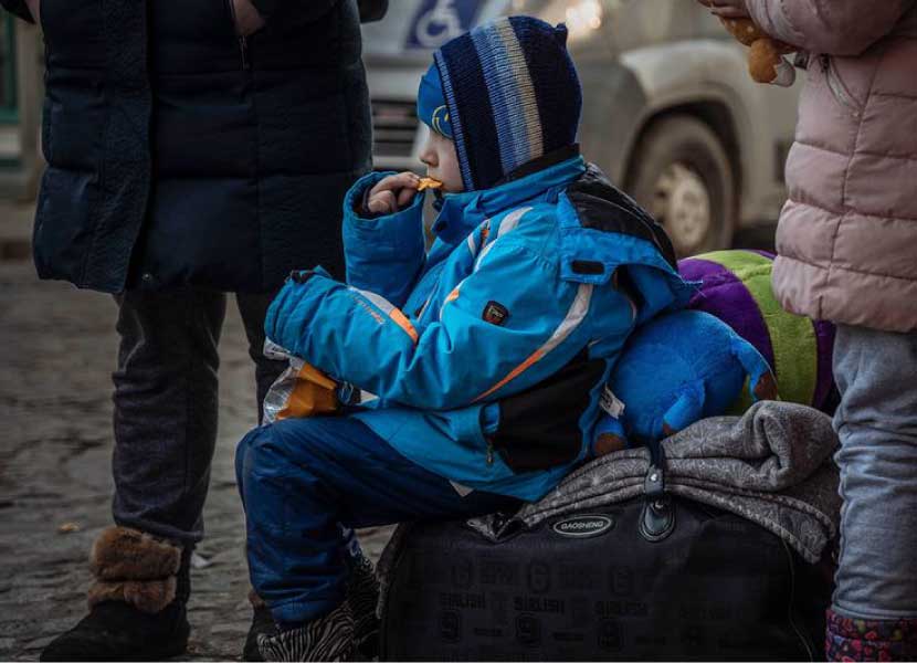 Más del 50 por ciento de la población infantil de Ucrania ha dejado el país. Foto: ONU
