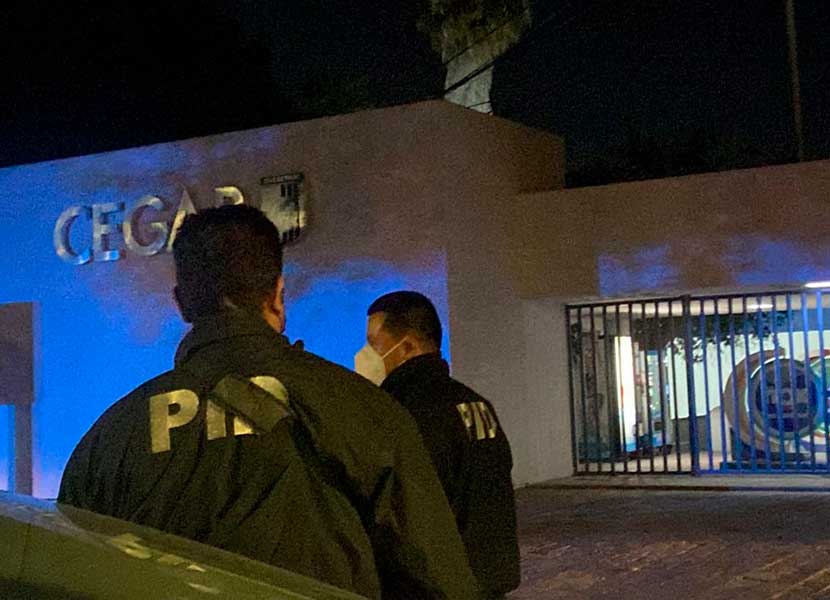El Club Querétaro y la empresa de seguridad privada fueron cateados. Foto: Estrella Álvarez
