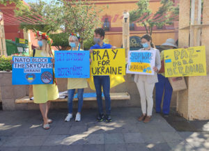 Foto del día: “paren la guerra”, piden ucranianos en Querétaro