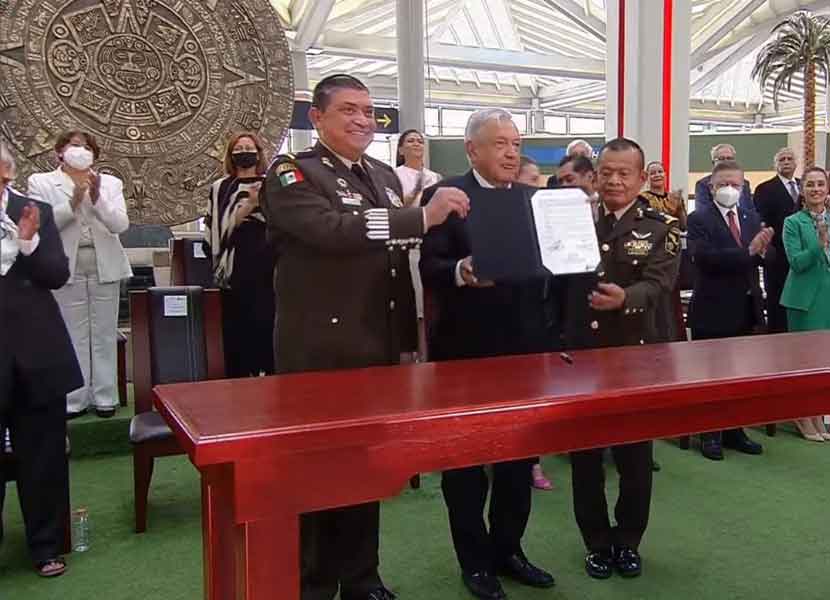 Inauguración del AIFA en una ceremonia encabezada por el presidente Andrés Manuel López Obrador. / Foto: Especial