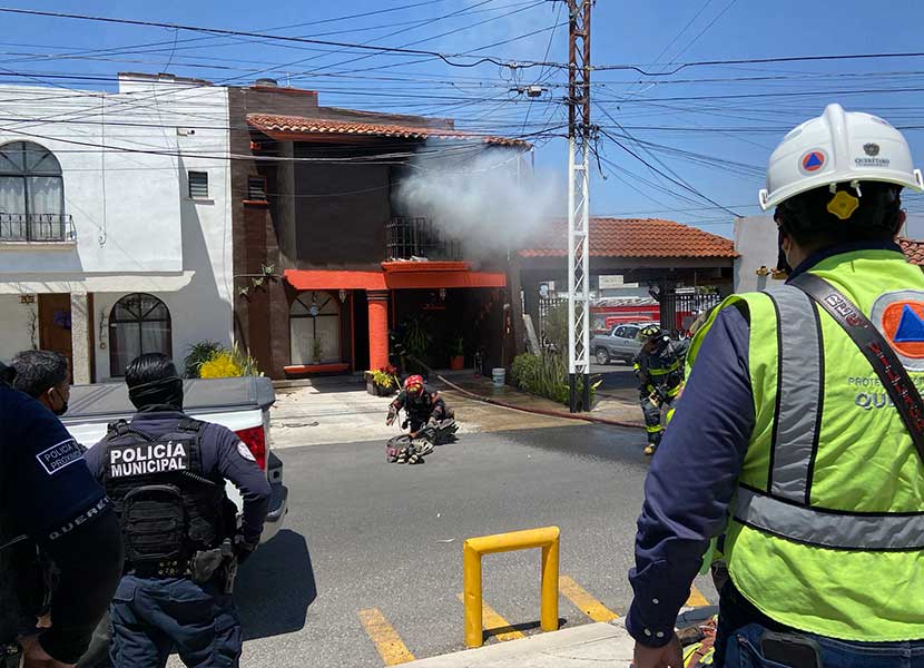 Se han registrado 2 incendios en Querétaro en los últimos 3 días. Foto. Twitter