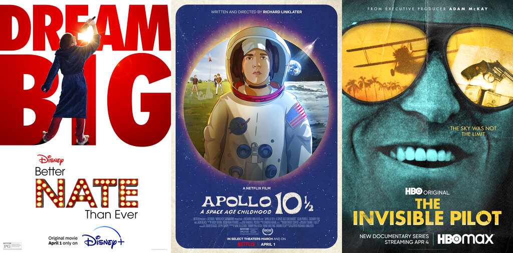Better Nate Than Ever, Apollo 10 1/2: A Space Childhood, The Invisible Pilot, algunos de los estrenos de la semana. (Especial)