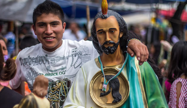 San Judas Tadeo es el santo de las causas imposibles, especialmente venerado en la Ciudad de México. (Cuartoscuro)