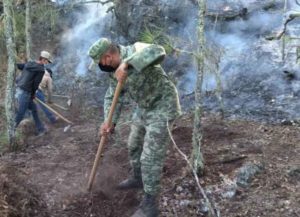 Ejército activa Plan DN-III-E por incendio en Arroyo Seco