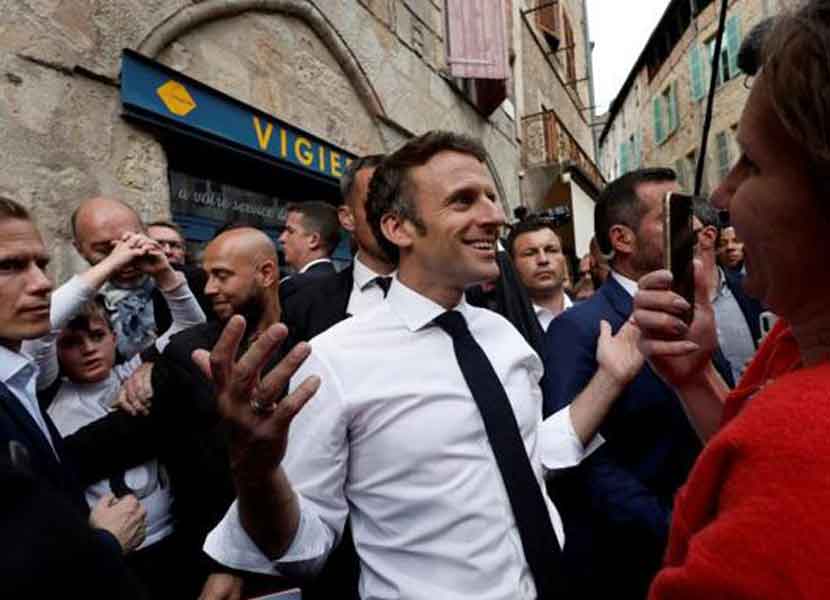 Emmanuel Macron festeja su triunfo en las elecciones presidenciales de Francia. / Foto: Especial