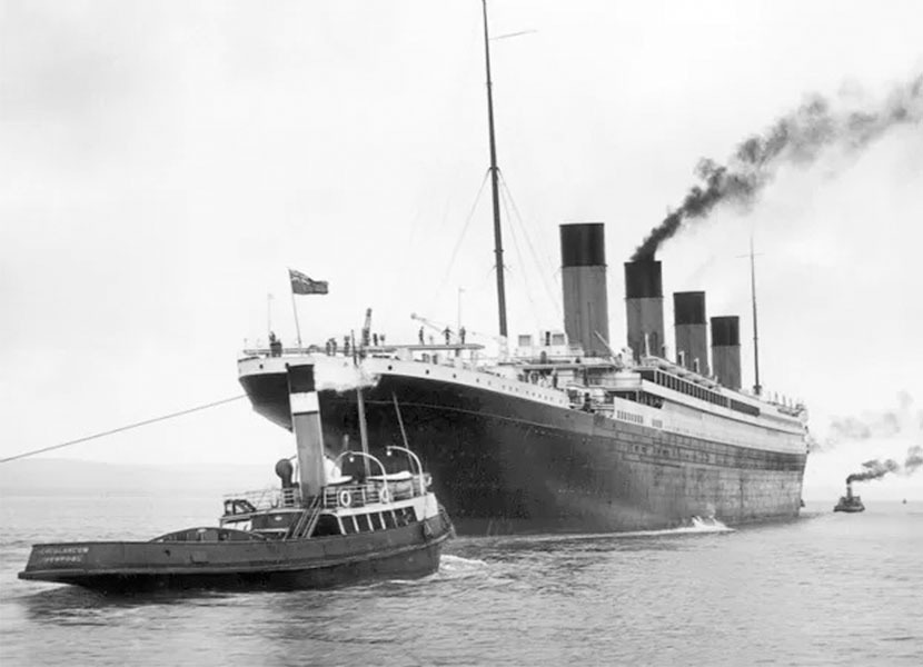Ni siquiera Dios hunde el Titanic era lo que se decía del embarcamiento días antes de zarpar. / Foto: BBC