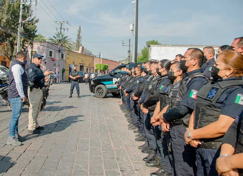 Con la Semana Santa y la tradicional celebración del Viacrucis en La Cañada, arrancó el operativo de seguridad. Foto: Especial