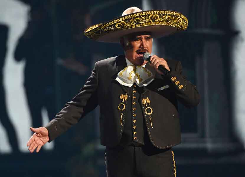 Vicente Fernández  ganó póstumamente el Grammy al mejor álbum de música regional mexicana. / Foto: AP
