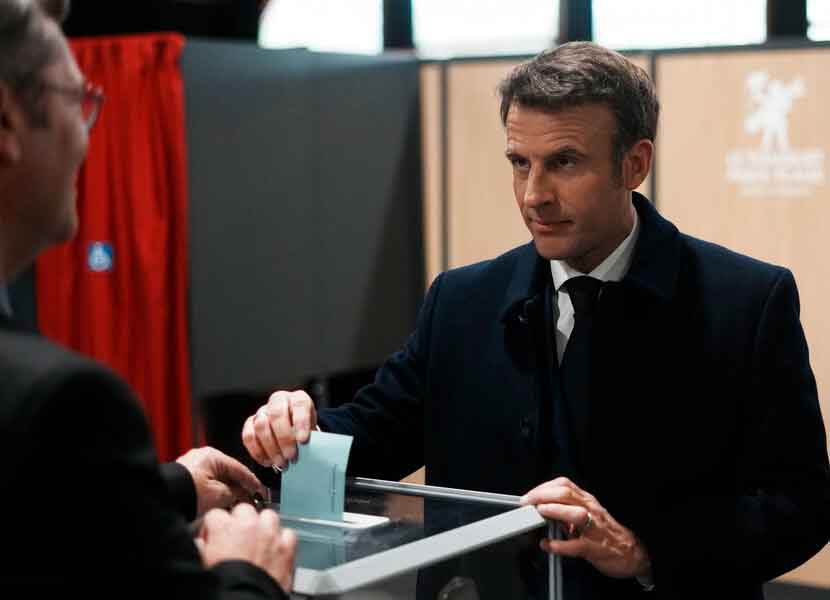 El presidente de Francia, Emmanuel Macron, busca un segundo periodo. / Foto: AP